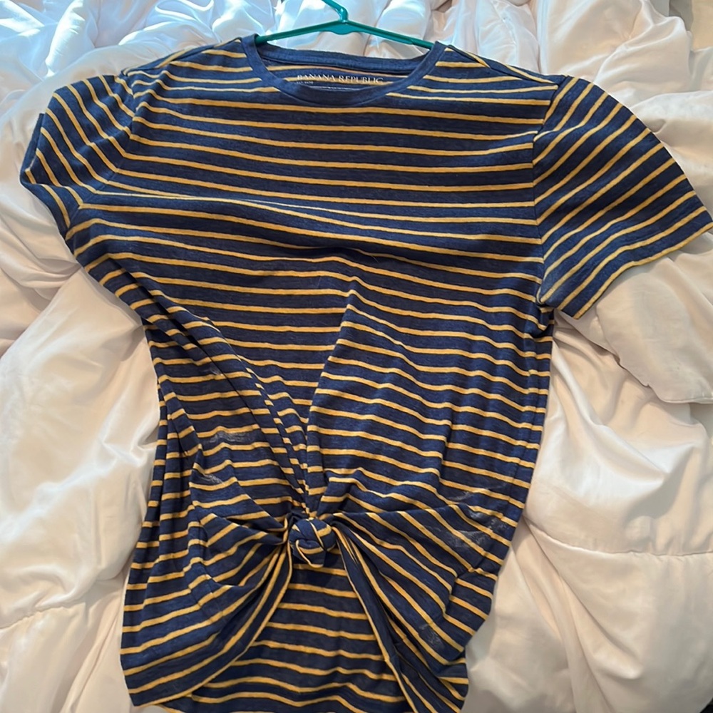 Striped banana republic shirt